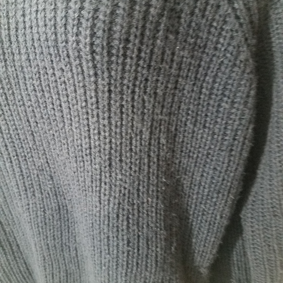 Pink Rose Knit Thick Navy Blue Pullover Sweater - Picture 4 of 6